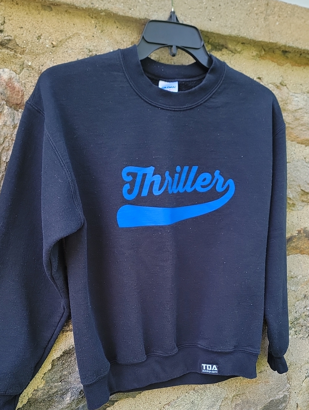 Thriller black longsleeve sweatshirt size med for men